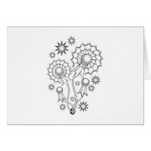 Dandelion Tattoo Design Card