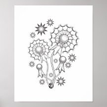 Dandelion Tattoo Design Print