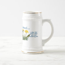 Dandelion Weed Quote Mugs