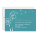 Dandelion Wish Wedding Invitations (Turquoise)