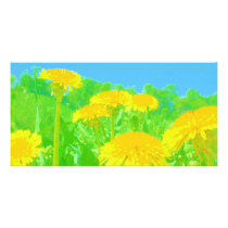 Dandelions Photo Card