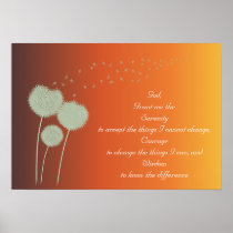 Dandelions Serenity Prayer Customisable