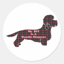 Dandie Dinmont Terrier BFF Sticker