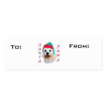 Dandie Dinmont Terrier Paws Gift Tags Business Card Template