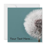 Dandilion Clock Teal Ad Your Text Here... invitations