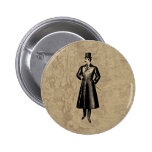 Dandy Gent Pinback Buttons