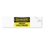 danger alto voltaje bumper stickers