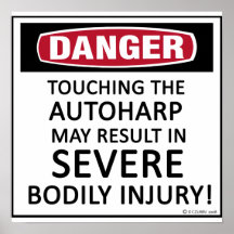 Danger Autoharp Print