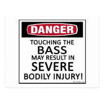Danger Bass Postcard