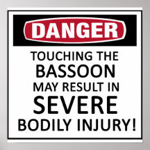 Danger Bassoon Print