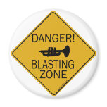 Danger Blasting Zone magnets