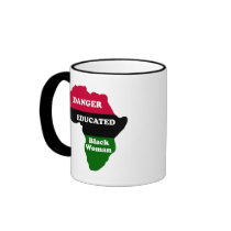 DANGER - Educated Black Woman Coffee Mugs