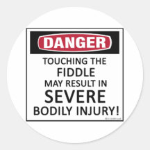 Danger Fiddle Sticker