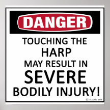 Danger Harp Poster