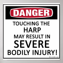 Danger Harp Print