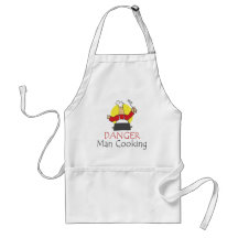 Danger Man Cooking Aprons