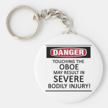 Danger Oboe Key Chain