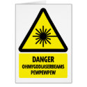 Danger OMG Laserbeams Pewpewpew! Cards