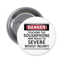 Danger Sousaphone Pinback Buttons
