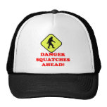 Danger squatches ahead trucker hat