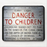 Danger to Children Notice Mousepad landscape