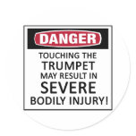Danger Trumpet stickers
