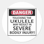 Danger Ukulele Stickers