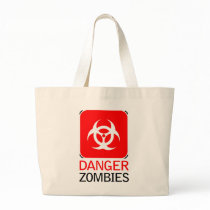 Danger Zombies Tote Bag