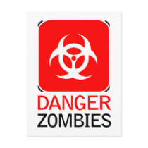 Danger Zombies Post Card
