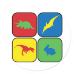 Dangerous Creatures Pop Art stickers