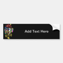 Dangerous Evil Clown Bumper Sticker