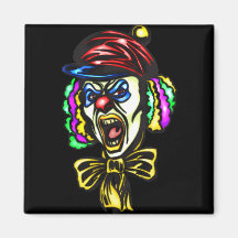 Dangerous Evil Clown Magnets