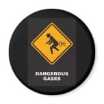 Dangerous Gases Fridge Magnets