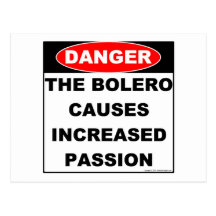 Dangers of Bolero Postcard