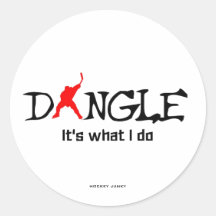 DANGLE ROUND STICKER
