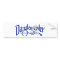 Danglemeister (blue) bumpersticker bumper stickers