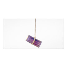 Dangling Canadian dollar Photo Card