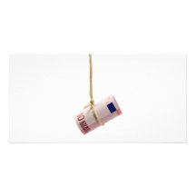 Dangling Euro dollar Photo Greeting Card