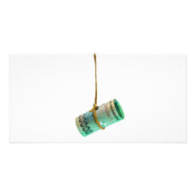 Dangling Indonesian rupiah Photo Card