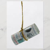 Dangling Singapore dollar Flyers