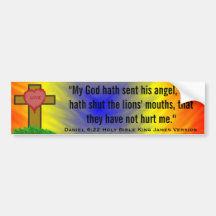 Daniel 6:22 Holy Bible King James Version Bumper Stickers