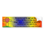 Daniel 6:22 Holy Scripture New World Translation bumper stickers