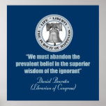 Daniel Boorstin Quote (ignorant) Poster