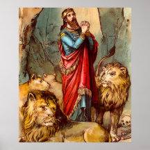 Daniel in the lion`s den poster