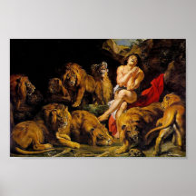 Daniel in the lions den print
