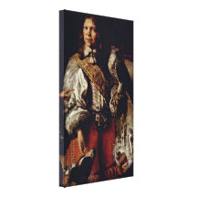 Daniel Schultz Younger - King in French costume Gallery Wrap Canvas