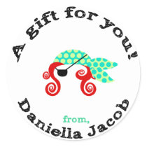 Danielle gift tag sticker
