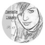 Danielle Ussery music Round Stickers