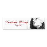 Danielle Ussery promo Bumper Sticker