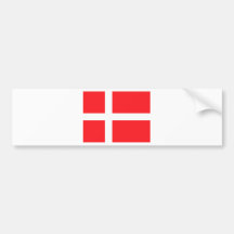 Danish Flag Bumper Stickers